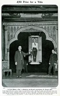 Jasper: Maskelyne and Devant performing trick 1906
