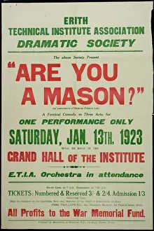 Profits: Are you a Mason? Comedy in three acts