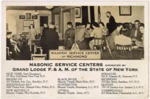 Masonic: Masonic Service Center, Stapleton, New York State, USA