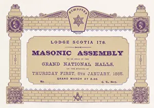 Freemason: MASONIC TICKET/GLASGOW