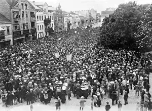 Separation: Mass demonstration in Schneidemuehl, 1919