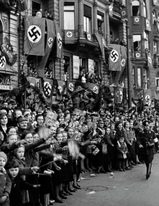 Whilst: Mass enthusiasm after the annexation of Austria to the Great