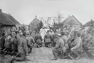 1910 1919: Mass for Germans before battle, circa 1915