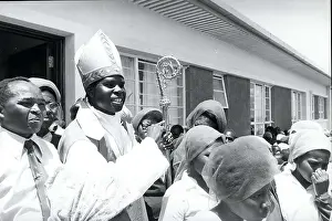 Otunga: After Mass, outside in the hot African sun