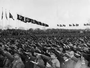 Enthusiastic: Mass rally in Berlin on May 1, 1934