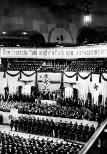Ordered: Mass rally in the Berlin Sportpalast at the