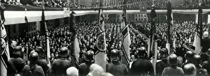 Kassel: Mass rally of the Kampffront Schwarz-Weiss-Rot in Kassel