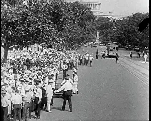 Seeking: A Mass of War Veterans Gathering In Front of