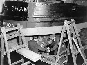 Fireboat: Massey Shaw fireboat under repair