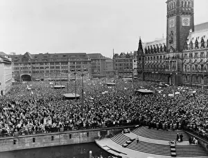 Anti War: Massive anti-nuclear demonstration against atomic