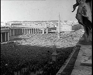 A Massive Crowd in St. Peter's Square