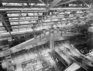 Lcgr1312: Massive wing of a B-19 Bomber under construction
