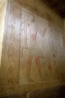 Saqqara: Mastaba of Ptahhotep and Akhethotep. Polychrome relief. Egyp