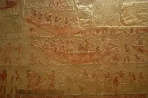Carpenter: Mastaba of Ti. Interior. Egypt