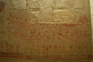 Carpenter: Mastaba of Ti. Interior. Egypt