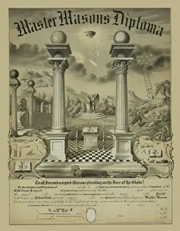 Diploma: Master Masons diploma