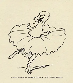 Quack: Master Quack the duck dressed as a ballerina