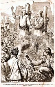 Frontespiece: Master Ridley Being Burnt At the Stake