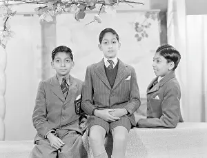 Corea: Masters N. C. and H. Corea with their Father