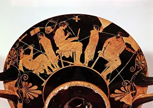 Staatliche: Masters and pupils at the Athenian school where