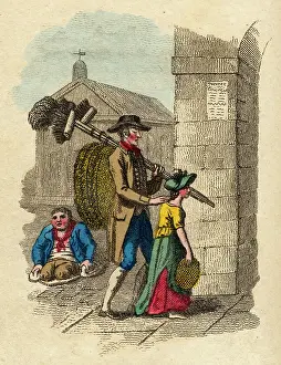 Brooms: MAT & BROOM SELLER 1804