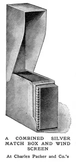 Packer: Match box with wind screen, World War One