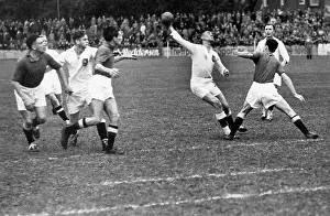 Scores: Match between Germany against Denmark 11: 7