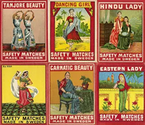 Hindoos: Matchbox labels