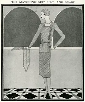 Scull: Matching suit, hat and scarf - Gordon Conway