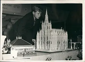 Matchstick: Matchstick model of Milan Cathedral, exhibition in London
