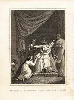 Great Britain: Matilda pleading King Stephen's cause with Empress Matilda