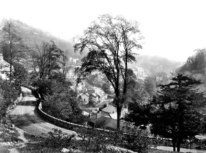 C1864: Matlock Bath, road to Temple Hotel c1864