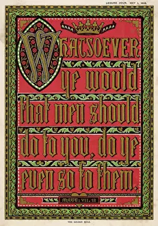 Texts: Matthew VII:12