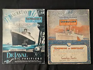 Shipbuilder: Mauretania and Empress of Britain - Shipbuilder magazines
