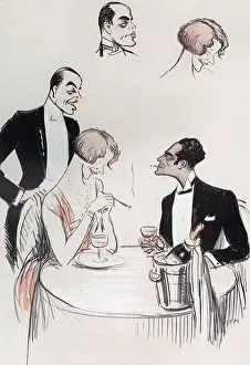 Leonora: Maurice & Leonora Hughes at Biarritz by Sem