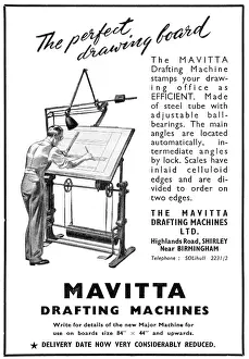 Drafting: Mavitta Drafting Machines 1952