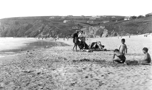 Porth: Mawgan Porth, the Beach c1955