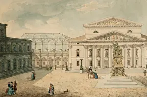 Watercolours: Max Joseph Square Munich