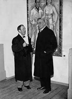 Pechstein: Max Pechstein with Ludwig Justi, 1931