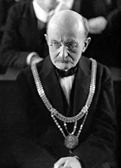 Planck: Max Planck (1858-1947), German physicist. Since 1930