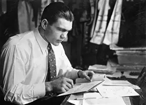 Schmeling: Max Schmeling when drawing