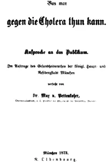 Pettenkofer: Max von Pettenkofer