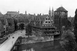 Steeples: Maxbruecke Nuremberg 1932