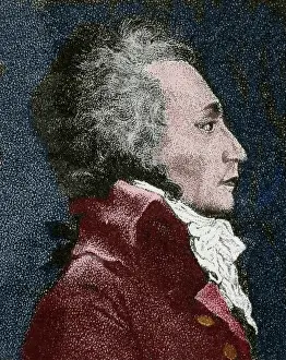 1794: Maximilien Robespierre (1758-1794). Politician of the French