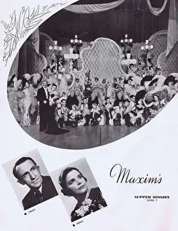 Maxims: Maxim's scene from supper show Montmartre a Minuit