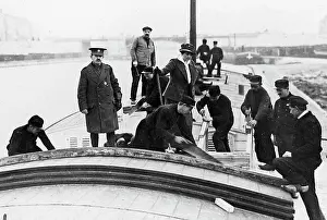Maxine: Maxine Elliot oversees fitting out of a contracted barge
