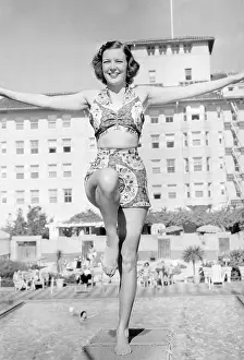 Leisurewear: Maxine Jennings on the beach, 1930s
