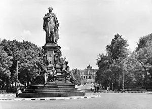Maximilianstrasse: The Maxmonument on Maximilianstrasse in Munich
