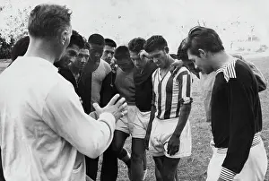 Ramblers: May 1961 - Team talk, the Ramblers are being put through