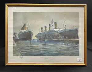 Crossley: May Collection, limited edition print, Olympic and Titanic